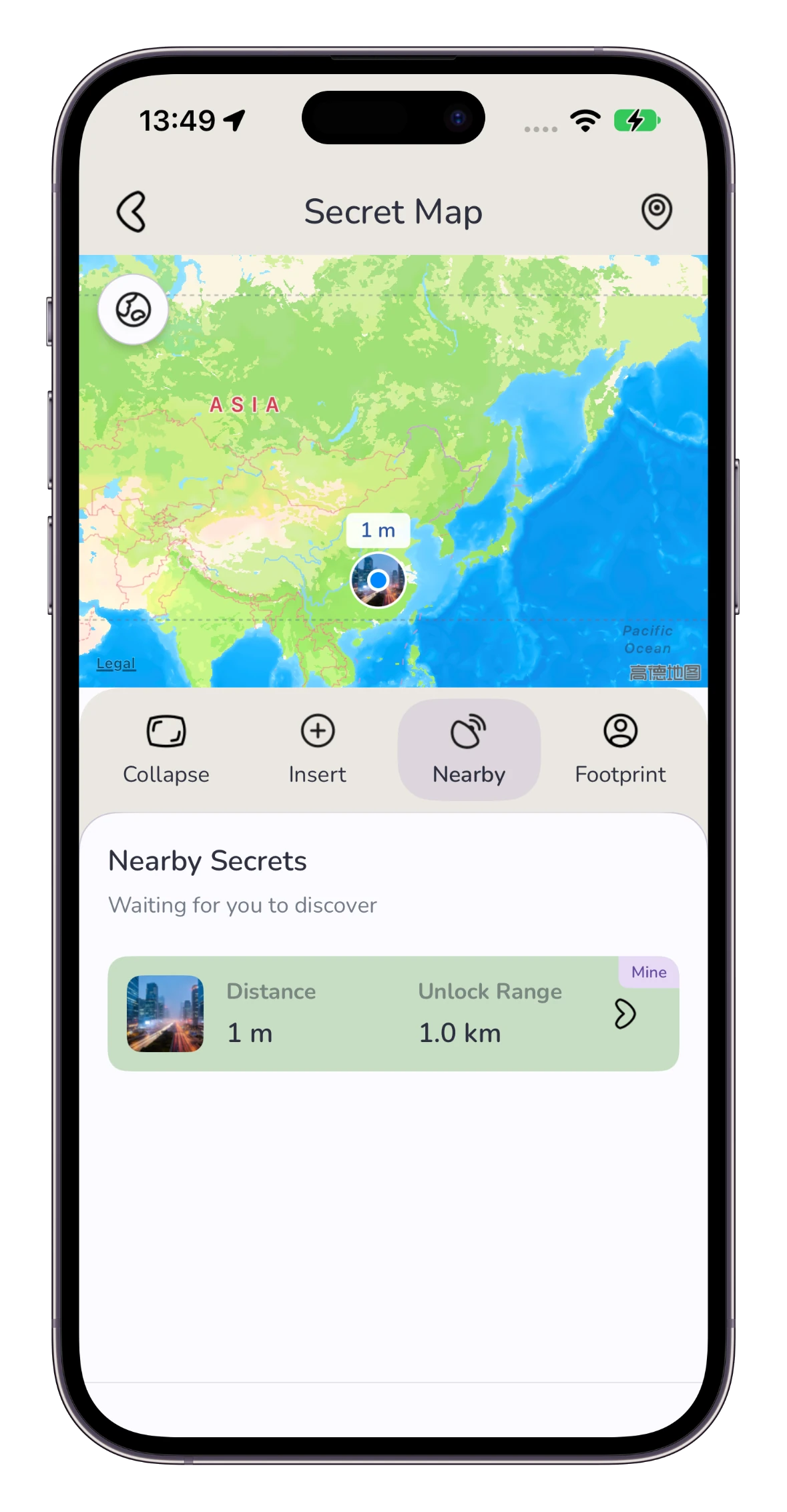 Hidden Letter: Secret Map nearby secrets